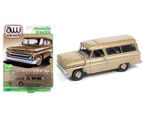 Auto World 1:64 1966 Chevrolet Suburban (saddle Poly) Premium 2021 Release 3 Version B Limited Edition- Diecast Auto World 1:64 1966 Chevrolet Suburban (saddle Poly) Premium 2021 Release 3 Version B Limited Edition- Diecast