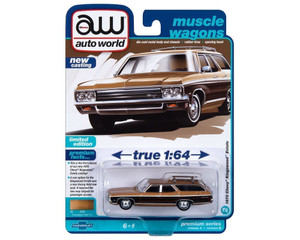 Auto World 1:64 1970 Chevrolet Kingswood Estate Champagne Gold Poly Premium 2023 Release 4 Version B Limited Edition- Diecast