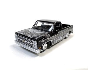Auto World 1:64 1983 Chevrolet Silverado Black Lowriders Mijo Exclusives Limited Edition- Diecast Auto World 1:64 1983 Chevrolet Silverado Black Lowriders Mijo Exclusives Limited Edition- Diecast