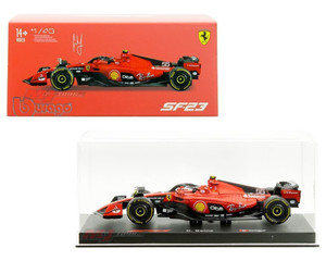 Bburago 1:43 Ferrari Sf-23 #55 Carlos Sainz With Showcase Formula Formula 1- Diecast
