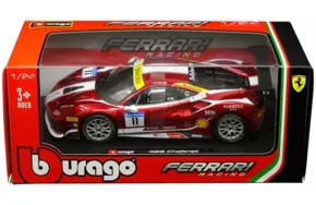 Bburago 1:24 Ferrari 488 Challenge #11 (candy Red With White Accents) Ferrari Racing- Diecast