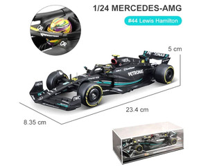 Bburago 1:24 Race F1 Mercedes-amg W14 E Performance 2023 #44 Lewis Hamilton- Diecast Bburago 1:24 Race F1 Mercedes-amg W14 E Performance 2023 #44 Lewis Hamilton- Diecast