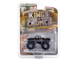 Greenlight 1:64 Kings Of Crunch Series 9 Push N Stomp 1986 Chevrolet S-10 Extended Cab Monster Truck Black- Diecast Greenlight 1:64 Kings Of Crunch Series 9 Push N Stomp 1986 Chevrolet S-10 Extended Cab Monster Truck Black- Diecast