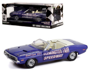 Greenlight 1:18 1971 Dodge Challenger Convertible Flemington Fair Speedway Official Pace Car- Diecast Greenlight 1:18 1971 Dodge Challenger Convertible Flemington Fair Speedway Official Pace Car- Diecast