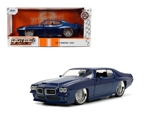 Jada 1:24 1971 Pontiac Gto Blue Bigtime Muscle- Diecast