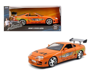 Jada 1:24 Brians 1995 Toyota Supra (orange) Fast & Furious- Diecast Jada 1:24 Brians 1995 Toyota Supra (orange) Fast & Furious- Diecast