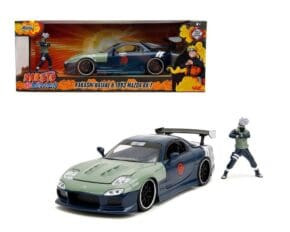 Jada 1:24 1993 Mazda Rx-7 With Kakashi Hatake Naruto Shippuuden Viz Media Hollywood Rides- Diecast