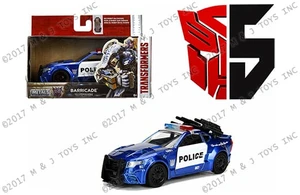 Jada 1:32 W/b Metals Transformers 5 Barricade Custom Police Car- Diecast