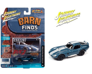 Johnny Lightning 1:64 1964 Shelby Cobra Daytona Coupe (viking Blue) Barn Finds Street Freaks 2022 Release 1 Version B- Diecast Johnny Lightning 1:64 1964 Shelby Cobra Daytona Coupe (viking Blue) Barn Finds Street Freaks 2022 Release 1 Version B- Diecast