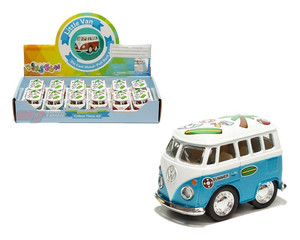 Kinsfun 2 Volkswagen Little Van Summer Print 4 Colors Display Tray Set Of 12- Diecast Kinsfun 2 Volkswagen Little Van Summer Print 4 Colors Display Tray Set Of 12- Diecast