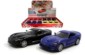 Kinsmart 1:36 2013 Dodge Srt Viper Gts 4.7 Display Tray Set Of 12- Diecast