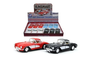 Kinsmart 1:34 1957 Chevrolet Corvette 5 (kt5316d) Display Tray Set Of 12- Diecast