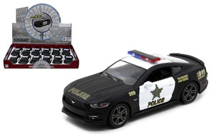 Kinsmart 1:38 2015 Mustang Gt Police Mustang 4.5 (kt5386dp) Display Tray Box Set Of 12- Diecast