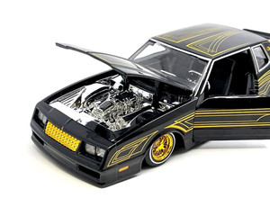 Maisto 1:24 1986 Chevrolet Monte Carlo Lowrider Black Design Lowriders Mijo Exclusives- Diecast Maisto 1:24 1986 Chevrolet Monte Carlo Lowrider Black Design Lowriders Mijo Exclusives- Diecast