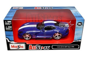 Maisto 1:24 W/b All Stars 2013 Dodge Viper (blue)- Diecast Maisto 1:24 W/b All Stars 2013 Dodge Viper (blue)- Diecast