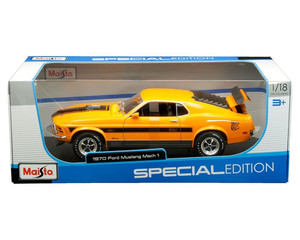 Maisto 1:18 1970 Ford Mustang Mach 1 (orange) Special Edition- Diecast Maisto 1:18 1970 Ford Mustang Mach 1 (orange) Special Edition- Diecast