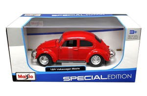 Maisto 1:24 Volkswagen Beetle Red Special Edition- Diecast