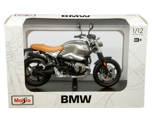 Maisto 1:12 Bmw R Ninet Scrambler Grey Motorcycles- Diecast
