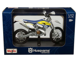 Maisto Motorcycles 1:12 Husqvarna Fe 501 (blue/white)- Diecast