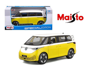 Maisto 1:24 2023 Volkswagen Id Buzz Yellow/white Special Edition- Diecast
