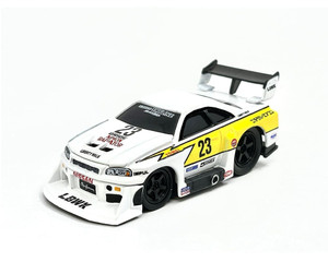 Muscle Machines 1:64 Lbwk Nissan Gt-r R34 Super Silhouette Skyline White Mijo Exclusives- Diecast Muscle Machines 1:64 Lbwk Nissan Gt-r R34 Super Silhouette Skyline White Mijo Exclusives- Diecast