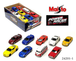 Maisto 4.75 Power Racer Pullback Action Assortment 1- Diecast