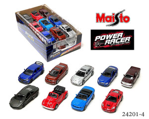 Maisto 4.75 Power Racer Pullback Action Assortment 4- Diecast