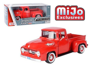 Motormax 1:24 1956 Ford F-100 Pickup With White Wall Tires American Classics Mijo Exclusives- Diecast Motormax 1:24 1956 Ford F-100 Pickup With White Wall Tires American Classics Mijo Exclusives- Diecast