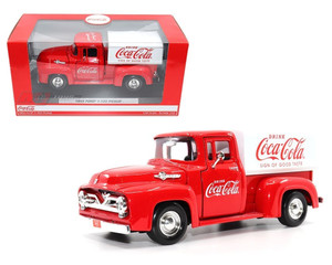 Motor City Classics 1:24 Coca-cola 1955 Ford F-100 Pickup Tarpaulin- Diecast