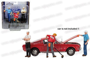 Motor Head 1:18 Ford Service Center Figures- Diecast