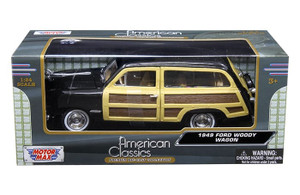 Motormax 1:24 1949 Ford Woody Wagon Timeless Legends- Diecast