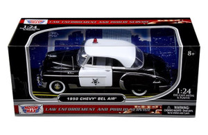 Motormax 1:24 1950 Chevrolet Bel Air Coupe Police- Diecast