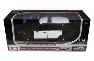 Motormax 1:24 2015 Ford Police Interceptor Utility With Light Bar Law Enforcement- Diecast Motormax 1:24 2015 Ford Police Interceptor Utility With Light Bar Law Enforcement- Diecast