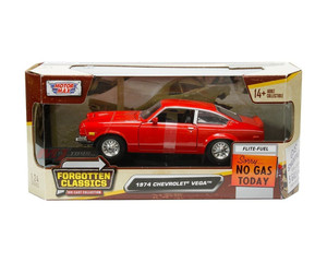 Motormax 1:24 1974 Chevrolet Vega Red Forgotten Classics- Diecast