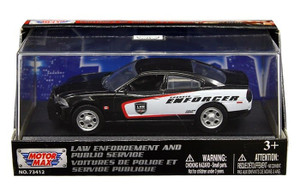 Motormax 1:43 2011 Dodge Charger Enforcer Black- Diecast