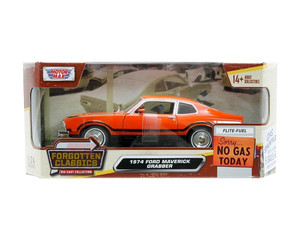 Motormax 1:24 1974 Ford Maverick Grabber Red Forgotten Classics- Diecast