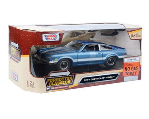 Motormax 1:24 1974 Chevrolet Vega Gt Blue Forgotten Classics- Diecast
