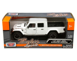 Motor Max 1:24 2021 Jeep Gladiator Rubicon Hard Top Timeless Legends- Diecast