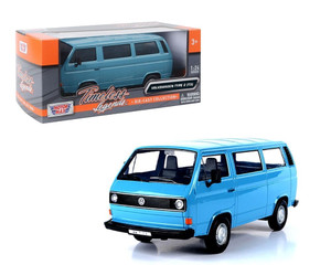 Motormax 1:24 Volkswagen Type 2 (t3) Blue Timeless Legend- Diecast