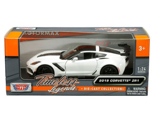 Motormax 1:24 2019 Chevrolet Corvette Zr1 (white) Timeless Legends- Diecast Motormax 1:24 2019 Chevrolet Corvette Zr1 (white) Timeless Legends- Diecast