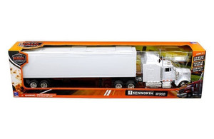 New Ray 1:43 Kenworth W900 Solid White Long Haul Truckers- Diecast New Ray 1:43 Kenworth W900 Solid White Long Haul Truckers- Diecast