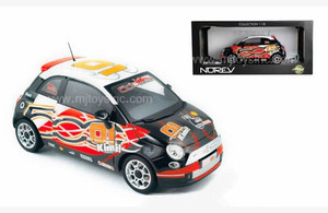 Norev 1:18 2008 Fiat 500 Wroom Kimi Raikkonen Limited- Diecast