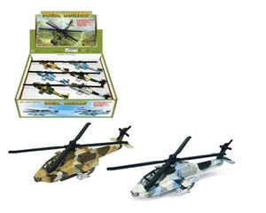 Sonic Gunship 8.5 Aircraft With Lights And Sounds Display Tray Set Of 12- Diecast