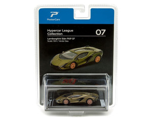 Postercars 1:64 Lamborghini Sian Fkp 37 Verde Gea Hypercar League Collection- Diecast Postercars 1:64 Lamborghini Sian Fkp 37 Verde Gea Hypercar League Collection- Diecast