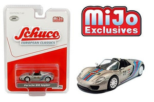 Schuco 1:64 Mijo Exclusives Porsche 918 Spyder Martini Racing (silver) Limited Edition 2,400 Pieces- Diecast Schuco 1:64 Mijo Exclusives Porsche 918 Spyder Martini Racing (silver) Limited Edition 2,400 Pieces- Diecast