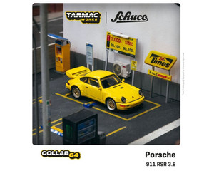 Tarmac Works X Schuco 1:64 Porsche 911 Rsr 3.8 (yellow) Collab64- Diecast Tarmac Works X Schuco 1:64 Porsche 911 Rsr 3.8 (yellow) Collab64- Diecast
