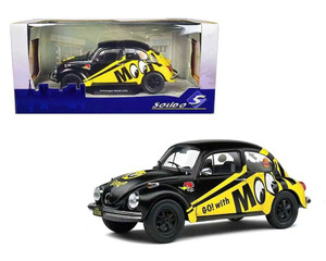 Solido 1:18 1974 Volkswagen Beetle 1303 Mooneyes Black- Diecast