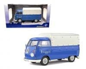 Solido 1:18 Volkswagen Vw T1 Pickup 1950 With Top Blue- Diecast