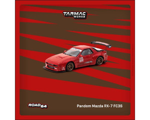 Tarmac Works 1:64 Pandem Mazda Rx-7 Fc3s Red Road64- Diecast Tarmac Works 1:64 Pandem Mazda Rx-7 Fc3s Red Road64- Diecast