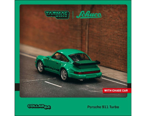 Tarmac Works 1:64 Porsche 911 Turbo Green- Diecast Tarmac Works 1:64 Porsche 911 Turbo Green- Diecast